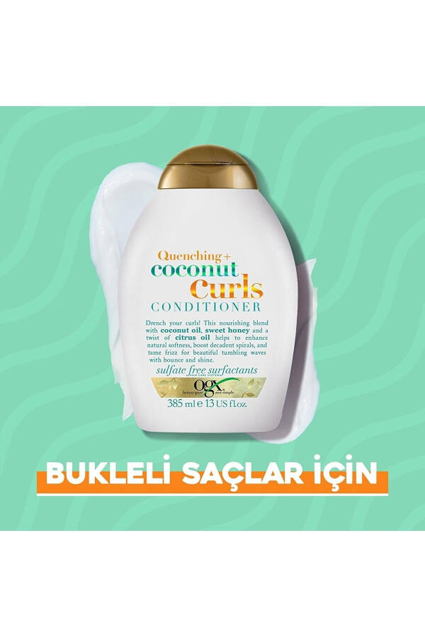 Bukleli Saçlar İçin Nemlendirici Coconut Curls Bakım Kremi 385 Ml - 6