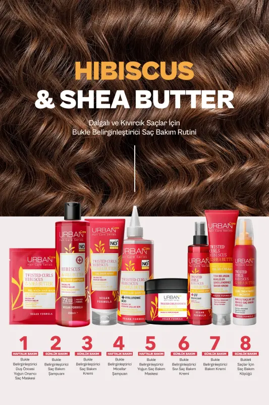 Hibiscus & Shea Butter Kıvırcık ve Dalgalı Saçlara Özel Durulanmayan Saç Bakım Kremi - vegan -175ml - 4
