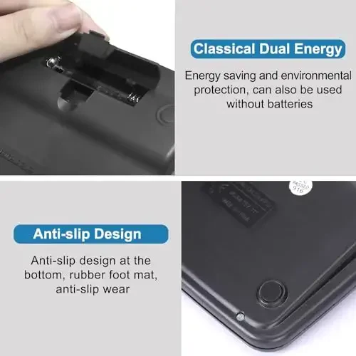 Bulexy 8 Pack Office Calculators Desktop, 12-Digit Solar Basic Desktop Calculator Dual Power Electronic Calculators with Large LCD Display Big Button for Office Home and School - 6