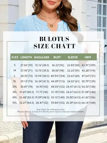 Bulotus Women's Zip Front V-Neck 3/4 Length Sleeve Womens Tops Business Casual Shirts - 6