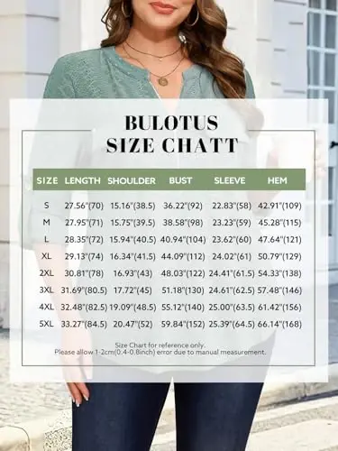 Bulotus Women's Zip Front V-Neck 3/4 Length Sleeve Womens Tops Business Casual Shirts - 6