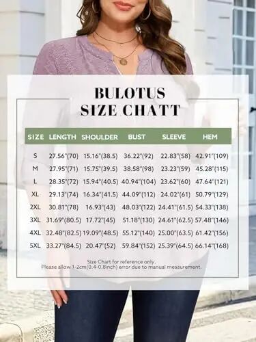 Bulotus Women's Zip Front V-Neck 3/4 Length Sleeve Womens Tops Business Casual Shirts - 6