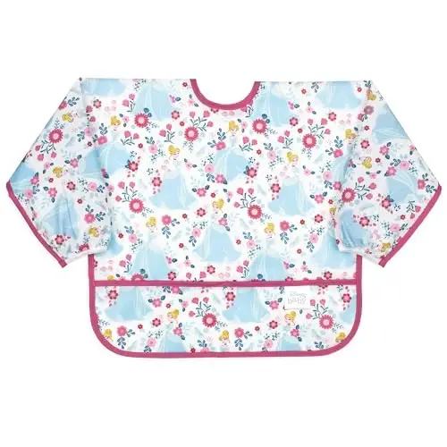 Bumkins Sleeved Bib for Girl or Boy, Baby and Toddler for 6-24 Mos 