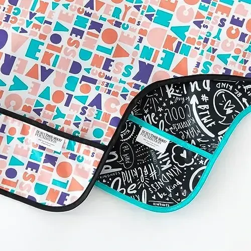 Bumkins - Sleeved Bib - For Boys & Girls, Babies & Toddlers 6-24 Months - Lightweight, Durable, Waterproof - Long Sleeve Bib - Catch-All Pocket - Wipeable & Machine Washable - Btwf - 2 Pack - 4