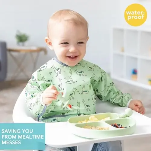 Bumkins Sleeved Bib for Girl or Boy, Baby and Toddler for 6-24 Mos - 2