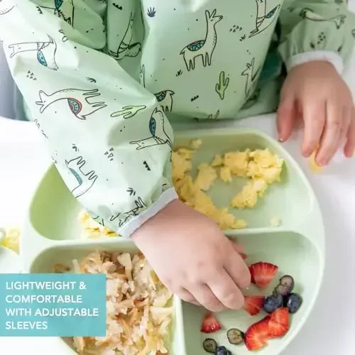 Bumkins Sleeved Bib for Girl or Boy, Baby and Toddler for 6-24 Mos - 3