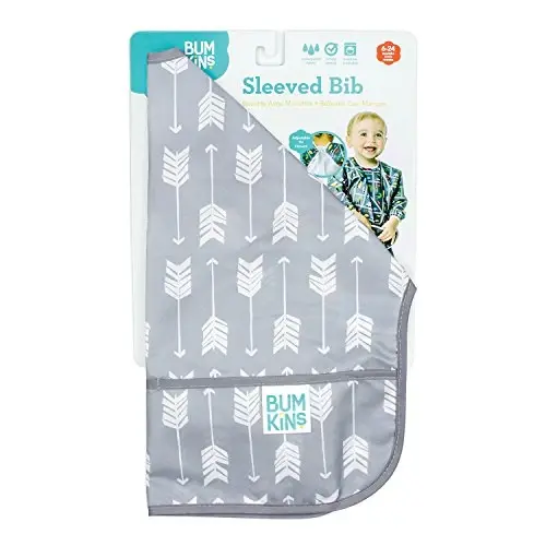 Bumkins Sleeved Bib for Girl or Boy, Baby and Toddler for 6-24 Mos - 6