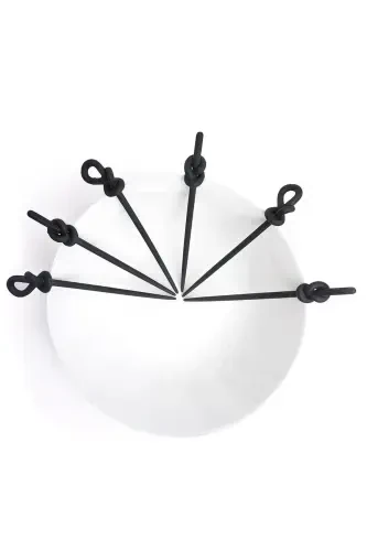 Bun Bun Maker Women 6 Pcs Black Women Bun Stick-Black - MONALISA (1)