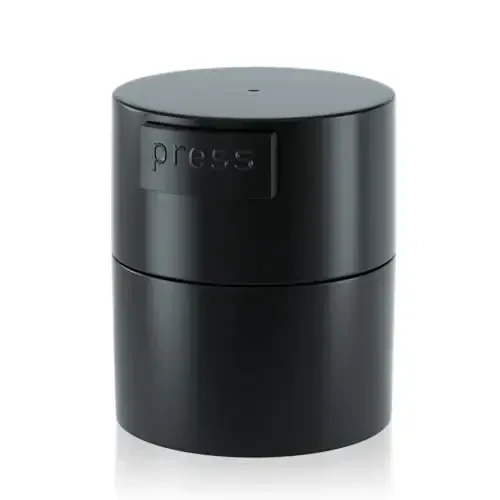 Buqikma Eyelash Extension Glue Jar Storage Tank with Bottom Sealed Adhesive Stand Activated Storage (Black) - 1