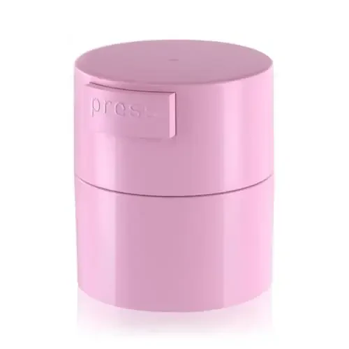 Buqikma Eyelash Glue Storage Container, Pink Sealing Extension Eyelash Glue Jar Storage Tank with Bottom Sealed Adhesive Stand Activated Storage for Eyelash Extension (Pink) - 1