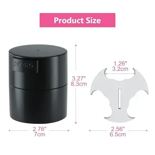 Buqikma Eyelash Extension Glue Jar Storage Tank with Bottom Sealed Adhesive Stand Activated Storage (Black) - 6
