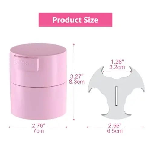 Buqikma Eyelash Glue Storage Container, Pink Sealing Extension Eyelash Glue Jar Storage Tank with Bottom Sealed Adhesive Stand Activated Storages for Eyelashes Extension (Pink) - 6