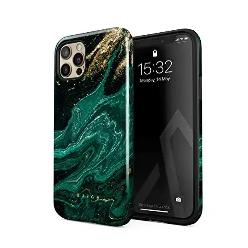 BURGA iPhone 12 Pro uchun telefon g‘ilofi - Chiroyli, zamonaviy, estetik, dizayner naqshli, 12pro telefon qopqog‘i, qattiq qoplamali himoya - Apple iPhone 12 Pro ayollar va erkaklar uchun g‘ilofga mos keladi - 1