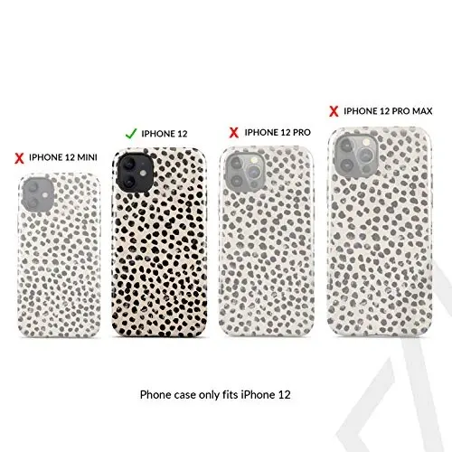 BURGA iPhone 12 Telefon Kılıfı - Sevimli, Moda, Estetik, Desenli Telefon Kapağı, Sert Kabuk Koruma - Kadınlar ve Erkekler için Apple iPhone 12 Kılıfına uyar - 2