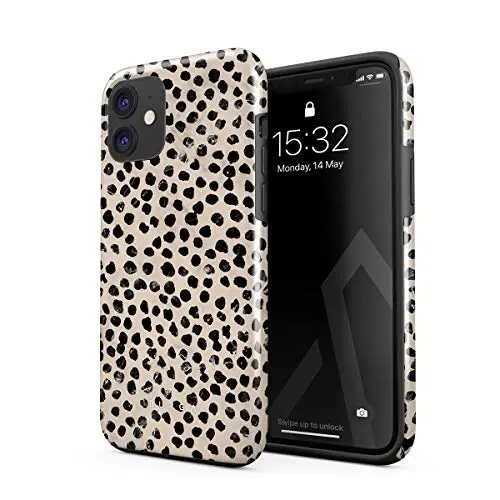BURGA iPhone 12 uchun telefon g'ilofi - Chiroyli, zamonaviy, estetik, naqshli telefon qopqog'i, qattiq qobiqli himoya - Apple iPhone 12 uchun ayollar va erkaklar uchun mos keladi 