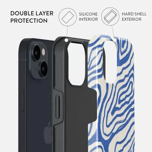 BURGA Phone Case for iPhone 13 - Cute, Trendy, Aesthetic, Pattern Phone Cover, Hard Shell Protection - fits Apple iPhone 13 Case for Women and Men - BURGA (1)
