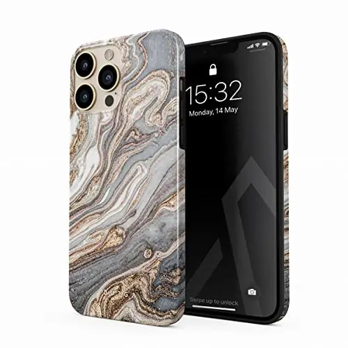 BURGA Phone Case for iPhone 13 Pro - Cute, Trendy, Aesthetic, Designer Pattern, 13pro Phone Cover, Hard Shell Protection - fits Apple iPhone 13 Pro Case for Women and Men - 1