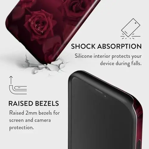 BURGA Phone Case for iPhone 13 Pro - Cute, Trendy, Aesthetic, Designer Pattern, 13pro Phone Cover, Hard Shell Protection - fits Apple iPhone 13 Pro Case for Women and Men - 5