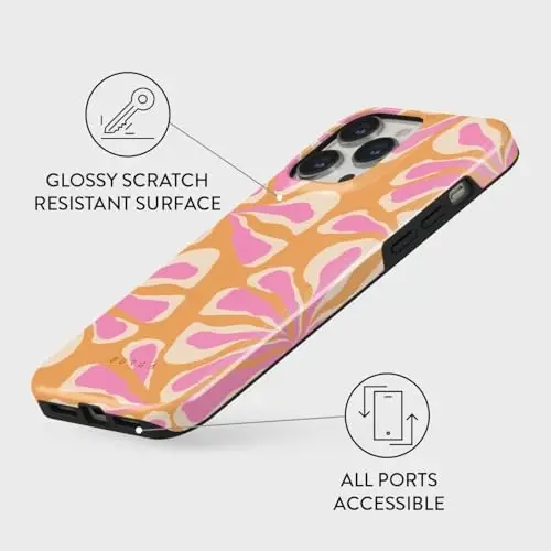 BURGA Phone Case for iPhone 13 Pro - Cute, Trendy, Aesthetic, Designer Pattern, 13pro Phone Cover, Hard Shell Protection - fits Apple iPhone 13 Pro Case for Women and Men - 3