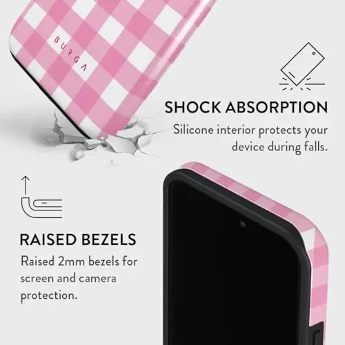 BURGA Phone Case for iPhone 13 Pro - Cute, Trendy, Aesthetic, Designer Pattern, 13pro Phone Cover, Hard Shell Protection - fits Apple iPhone 13 Pro Case for Women and Men - 4