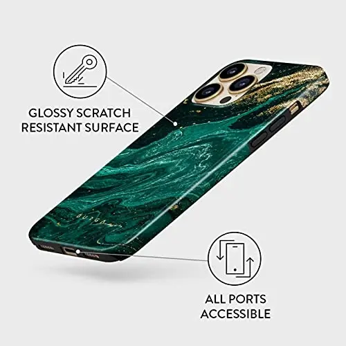 BURGA Phone Case for iPhone 13 Pro - Cute, Trendy, Aesthetic, Designer Pattern, 13pro Phone Cover, Hard Shell Protection - fits Apple iPhone 13 Pro Case for Women and Men - 4
