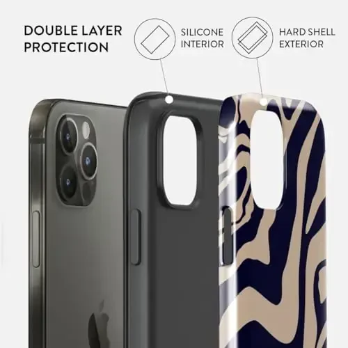 BURGA Phone Case for iPhone 13 Pro - Cute, Trendy, Aesthetic, Designer Pattern, 13pro Phone Cover, Hard Shell Protection - fits Apple iPhone 13 Pro Case for Women and Men - 2
