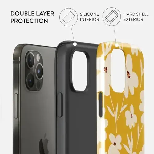 BURGA Phone Case for iPhone 13 Pro - Cute, Trendy, Aesthetic, Designer Pattern, 13pro Phone Cover, Hard Shell Protection - fits Apple iPhone 13 Pro Case for Women and Men - 2