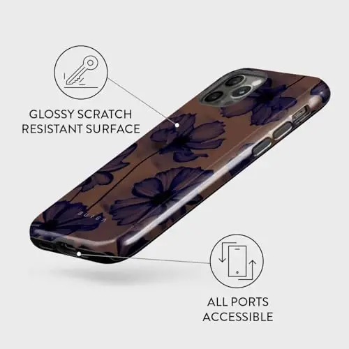 BURGA Phone Case for iPhone 13 Pro - Cute, Trendy, Aesthetic, Designer Pattern, 13pro Phone Cover, Hard Shell Protection - fits Apple iPhone 13 Pro Case for Women and Men - 3