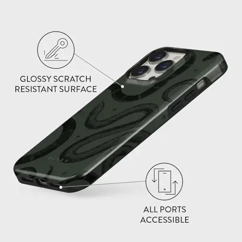 BURGA Phone Case for iPhone 13 Pro - Cute, Trendy, Aesthetic, Designer Pattern, 13pro Phone Cover, Hard Shell Protection - fits Apple iPhone 13 Pro Case for Women and Men - 4