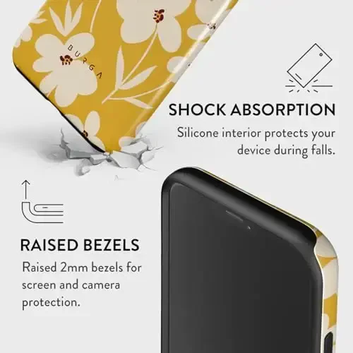 BURGA iPhone 13 Pro uchun g'ilof - Chiroyli, zamonaviy, estetik, dizayner naqshli, 13pro telefon qopqog'i, qattiq qobiqli himoya - Apple iPhone 13 Pro g'ilofi ayollar va erkaklar uchun mos keladi - 4