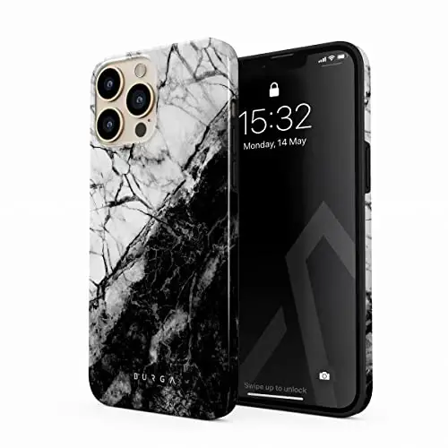 BURGA iPhone 13 Pro uchun telefon g'ilofi - Chiroyli, zamonaviy, estetik, dizayner naqshli, 13pro telefon qopqog'i, qattiq qobiq himoyasi - Apple iPhone 13 Pro ayollar va erkaklar uchun g'ilofga mos keladi - 1