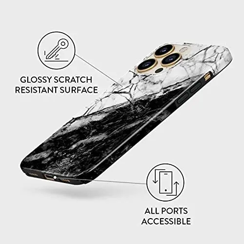 BURGA iPhone 13 Pro uchun telefon g'ilofi - Chiroyli, zamonaviy, estetik, dizayner naqshli, 13pro telefon qopqog'i, qattiq qobiq himoyasi - Apple iPhone 13 Pro ayollar va erkaklar uchun g'ilofga mos keladi - 6