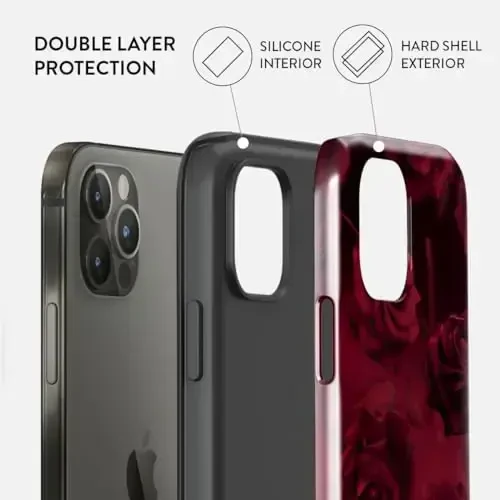 BURGA iPhone 13 Pro uchun telefon g'ilofi - Chiroyli, zamonaviy, estetik, dizayner naqshli, 13pro telefon qopqog'i, qattiq qobiqli himoya - Apple iPhone 13 Pro g'ilofiga mos keladi ayollar va erkaklar uchun - 3