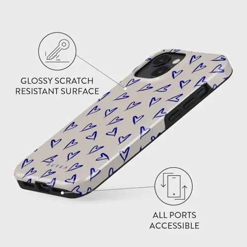 BURGA iPhone 13 Telefon Kılıfı - Sevimli, Moda, Estetik, Desenli Telefon Kılıfı, Sert Kabuk Koruma - Apple iPhone 13 Kılıfı Kadın ve Erkek için uygundur - 3