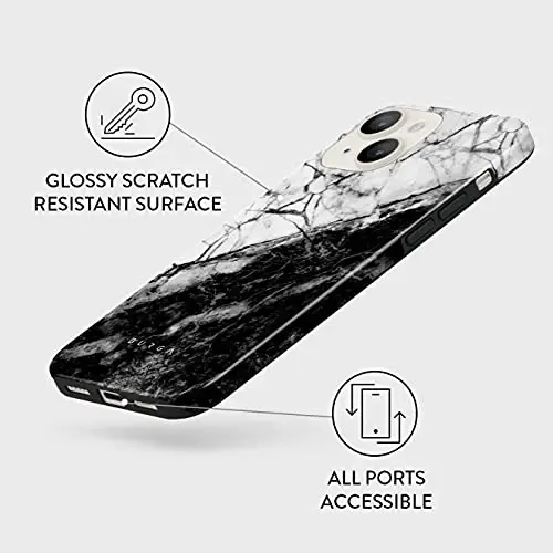 BURGA iPhone 13 uchun g'ilof - Chiroyli, zamonaviy, estetik, naqshli telefon qopqog'i, qattiq qobiq himoyasi - Apple iPhone 13 ayollar va erkaklar uchun g'ilofga mos keladi - 5