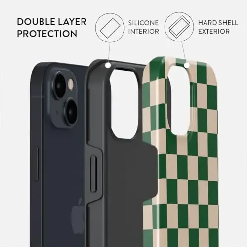 BURGA iPhone 13 uchun g'ilof - Chiroyli, zamonaviy, estetik, naqshli telefon qopqog'i, qattiq qoplamali himoya - Apple iPhone 13 g'ilofiga mos keladi, ayollar va erkaklar uchun - 2