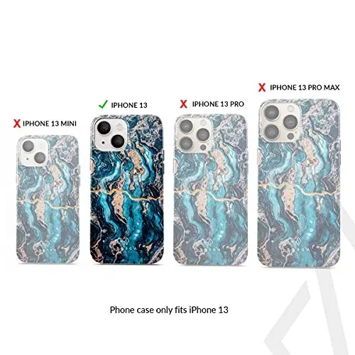 BURGA iPhone 13 uchun telefon g'ilofi - Chiroyli, zamonaviy, estetik, naqshli telefon qopqog'i, qattiq qopqoq - Apple iPhone 13 ayollar va erkaklar uchun g'ilofga mos keladi - 2