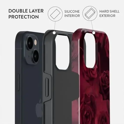 BURGA iPhone 14 Kılıfı - Şirin, Moda, Estetik, Desenli Telefon Kılıfı, Sert Kabuk Koruma - Apple iPhone 14 Kılıfı Kadın ve Erkek için uygundur - 2