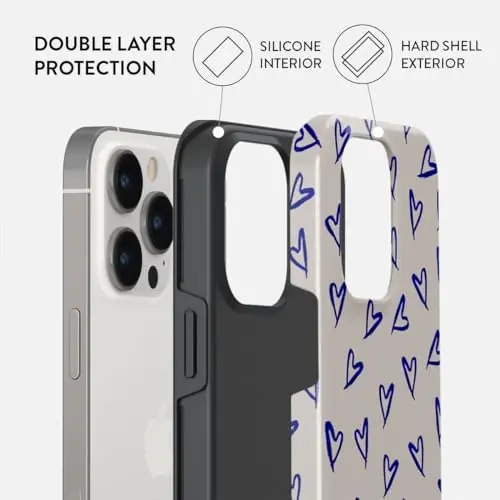 BURGA Phone Case for iPhone 14 Pro - Cute, Trendy, Aesthetic, Designer Pattern, 14pro Phone Cover, Hard Shell Protection - fits Apple iPhone 14 Pro Case for Women and Men - 2