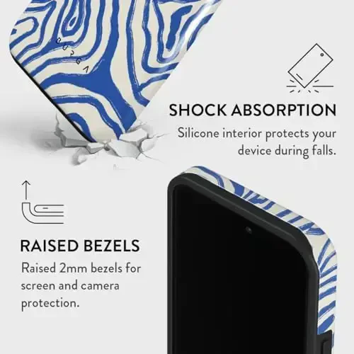 BURGA Phone Case for iPhone 14 Pro - Cute, Trendy, Aesthetic, Designer Pattern, 14pro Phone Cover, Hard Shell Protection - fits Apple iPhone 14 Pro Case for Women and Men - 4