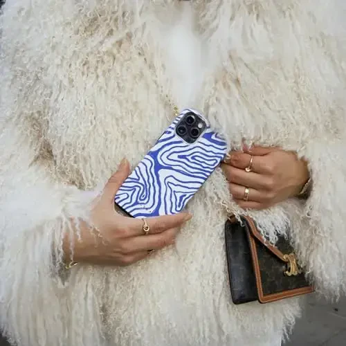 BURGA Phone Case for iPhone 14 Pro - Cute, Trendy, Aesthetic, Designer Pattern, 14pro Phone Cover, Hard Shell Protection - fits Apple iPhone 14 Pro Case for Women and Men - 7