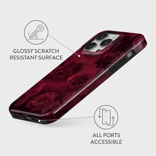 BURGA Phone Case for iPhone 14 Pro - Cute, Trendy, Aesthetic, Designer Pattern, 14pro Phone Cover, Hard Shell Protection - fits Apple iPhone 14 Pro Case for Women and Men - 3