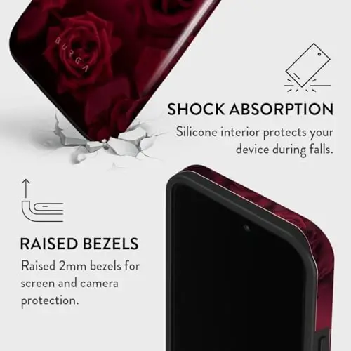BURGA Phone Case for iPhone 14 Pro - Cute, Trendy, Aesthetic, Designer Pattern, 14pro Phone Cover, Hard Shell Protection - fits Apple iPhone 14 Pro Case for Women and Men - 4