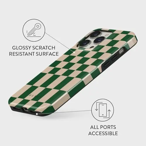 BURGA Phone Case for iPhone 14 Pro - Cute, Trendy, Aesthetic, Designer Pattern, 14pro Phone Cover, Hard Shell Protection - fits Apple iPhone 14 Pro Case for Women and Men - 3