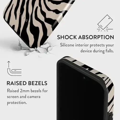 BURGA Phone Case for iPhone 14 Pro - Cute, Trendy, Aesthetic, Designer Pattern, 14pro Phone Cover, Hard Shell Protection - fits Apple iPhone 14 Pro Case for Women and Men - 4