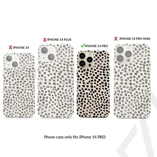 BURGA Phone Case for iPhone 14 Pro - Cute, Trendy, Aesthetic, Designer Pattern, 14pro Phone Cover, Hard Shell Protection - fits Apple iPhone 14 Pro Case for Women and Men - BURGA (1)