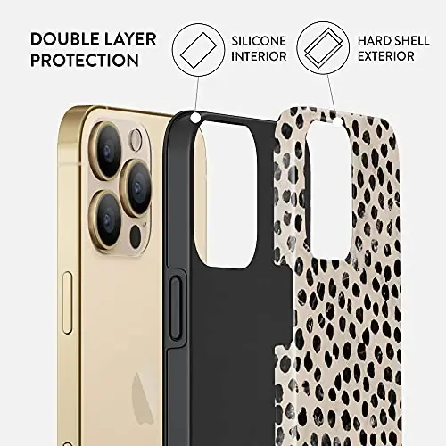 BURGA Phone Case for iPhone 14 Pro - Cute, Trendy, Aesthetic, Designer Pattern, 14pro Phone Cover, Hard Shell Protection - fits Apple iPhone 14 Pro Case for Women and Men - 3