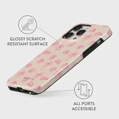 BURGA Phone Case for iPhone 14 Pro - Cute, Trendy, Aesthetic, Designer Pattern, 14pro Phone Cover, Hard Shell Protection - fits Apple iPhone 14 Pro Case for Women and Men - 3