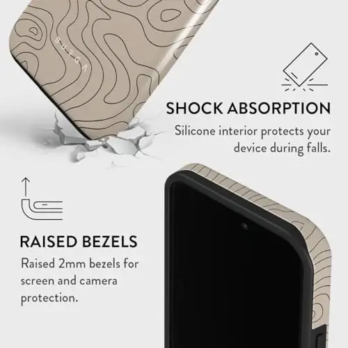 BURGA Phone Case for iPhone 14 Pro - Cute, Trendy, Aesthetic, Designer Pattern, 14pro Phone Cover, Hard Shell Protection - fits Apple iPhone 14 Pro Case for Women and Men - 4