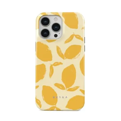 BURGA iPhone 14 Pro uchun g‘ilof - Chiroyli, zamonaviy, estetik, dizayner naqshli, 14pro telefon qopqog‘i, qattiq qobiq himoyasi - Apple iPhone 14 Pro g‘ilofi ayollar va erkaklar uchun mos - BURGA (1)